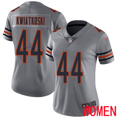 Chicago Bears Limited Silver Women Nick Kwiatkoski Jersey NFL Football 44 Inverted Legend